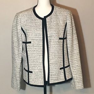 Kasper Black and White Suit Jacket Size 16
